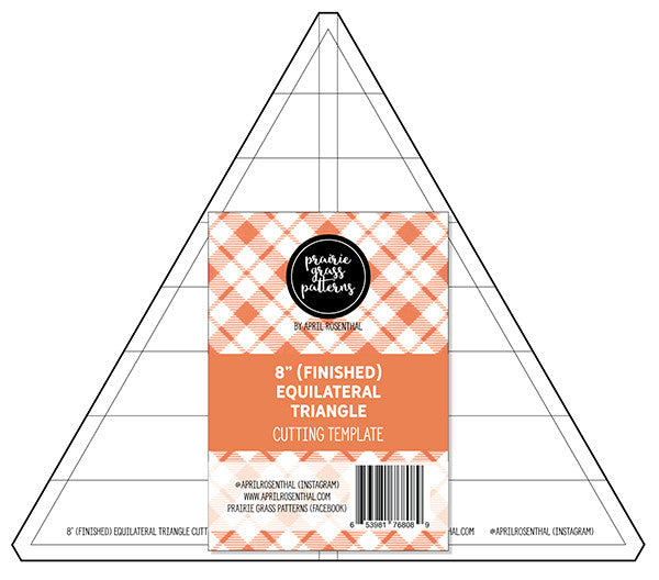 Sale! Equilateral Triangle Ruler by Prairie Grass Patterns | PGP 1007A | Acrylic Triangle Template