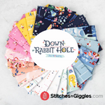 Sale! Down the Rabbit Hole Coral Caterpillar Floral Yardage by Jill Howarth for Riley Blake Designs | SKU #C12941-CORAL
