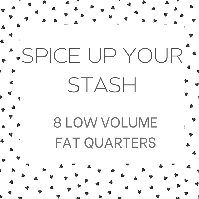 Spice Up Your Stash |  8 Low Volume Fat Quarters | Custom Fat Quarter Bundle | Color Your Stash