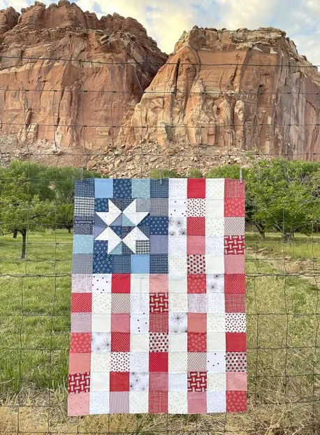 Free Pattern Friday: Patchwork Flag Quilt by Amy Smart