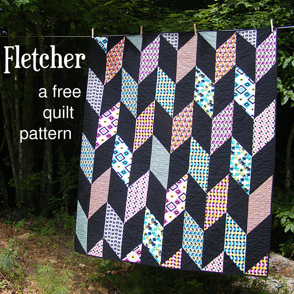 Free Pattern Friday: Fletcher Quilt by Shiny Happy World