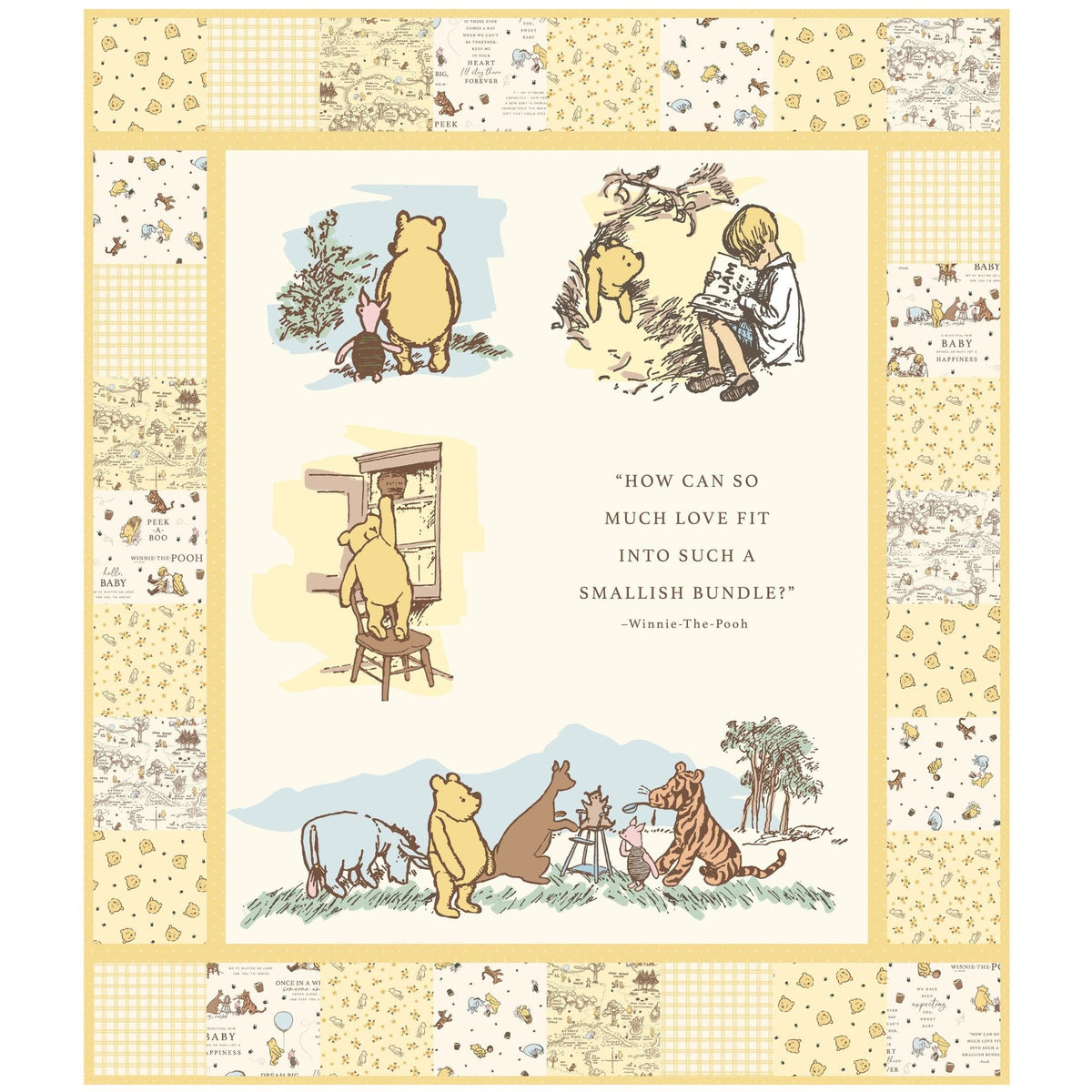 Winnie the Pooh Baby Panel Quilt Kit - Echo Park Paper Co. (Dec 2026)