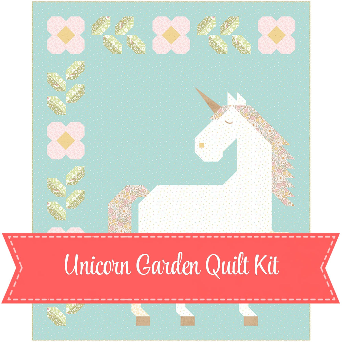 Unicorn Garden Quilt Kit - Little Posies (Sept 2026)