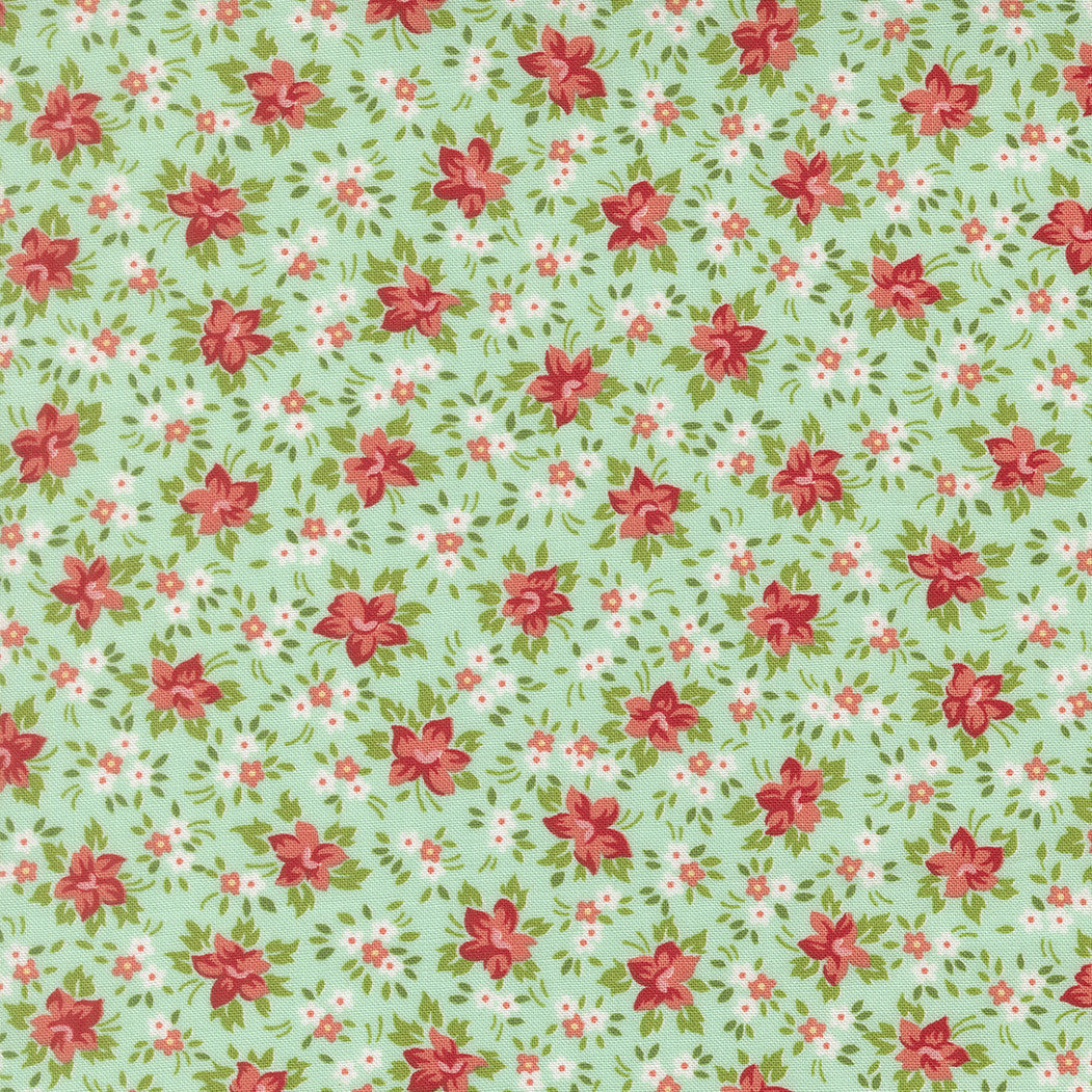 PRESALE Bloomsberry Marylebone Aqua Yardage by Camille Roskelley for Moda Fabrics | 55353 13