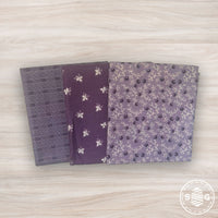 Gentler Times Custom Fat Quarter Bundle Purple by Lori Holt of Bee in My Bonnet | 3 FQs