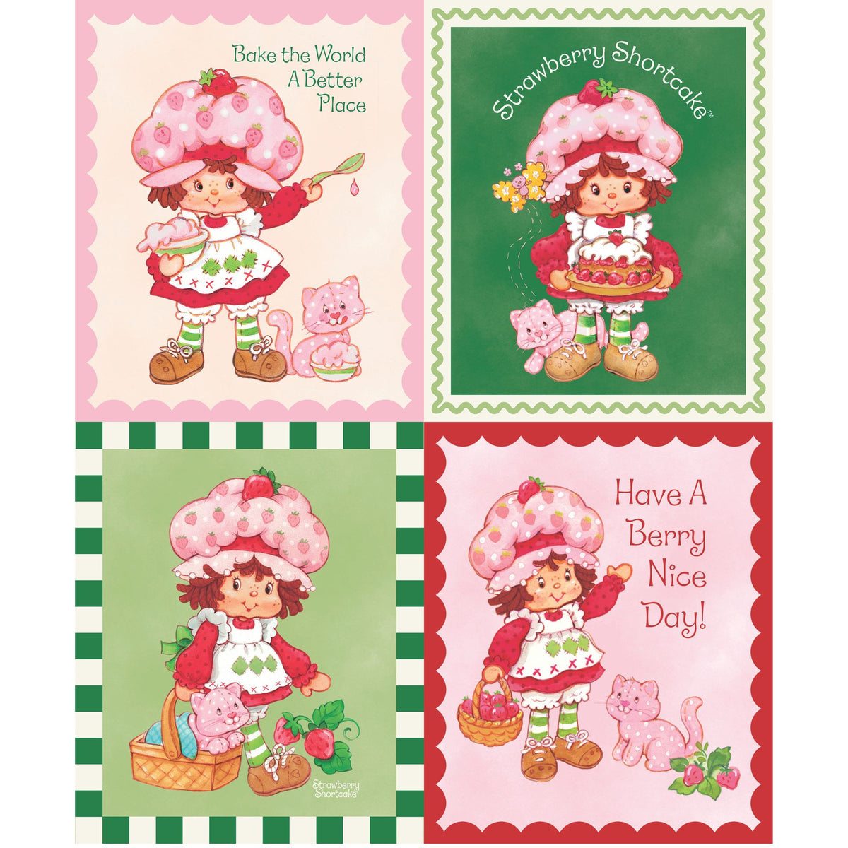 PRESALE The World of Strawberry Shortcake Panel for Riley Blake Designs | Panel Size 35 1/2" x 43 1/2" | P18566-PANEL