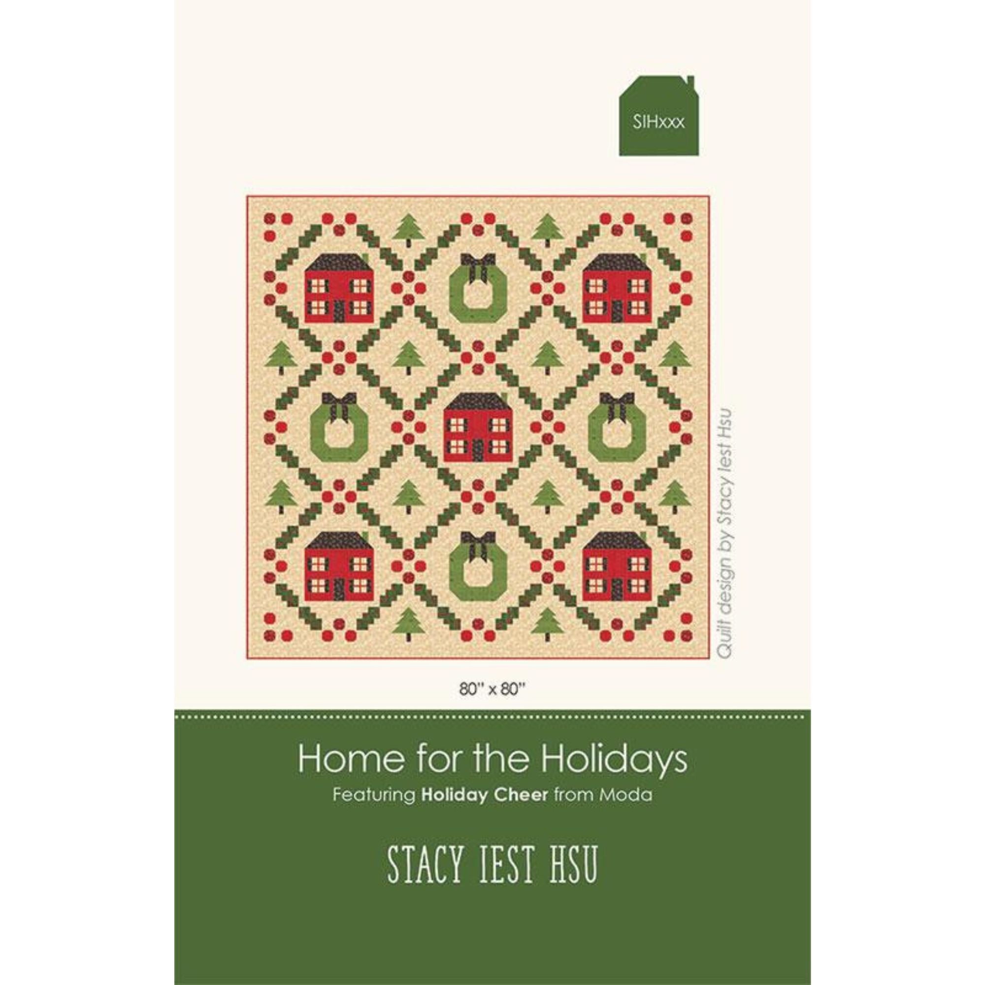 PRESALE Home for the Holidays Custom Quilt Kit With Holiday Cheer by Stacy Iest Hsu | Quilt Size 80” x 80”