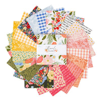 Floral Charms 5" Stacker by Kelsey Carlson for Riley Blake Designs | 42 Precut 5" Squares | 5-15760-42