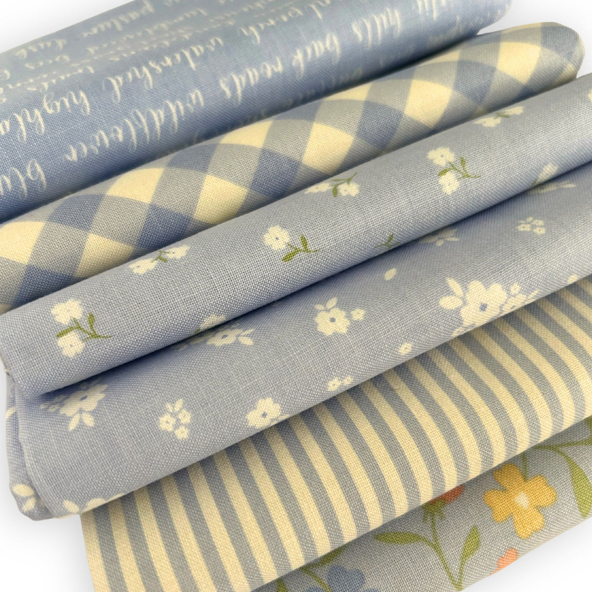 Fat Quarter Bundle Blue | Pastel Prairie by My Sew Quilty Life for Moda Fabrics  | Curated Bundle | 6 Fat Quarters