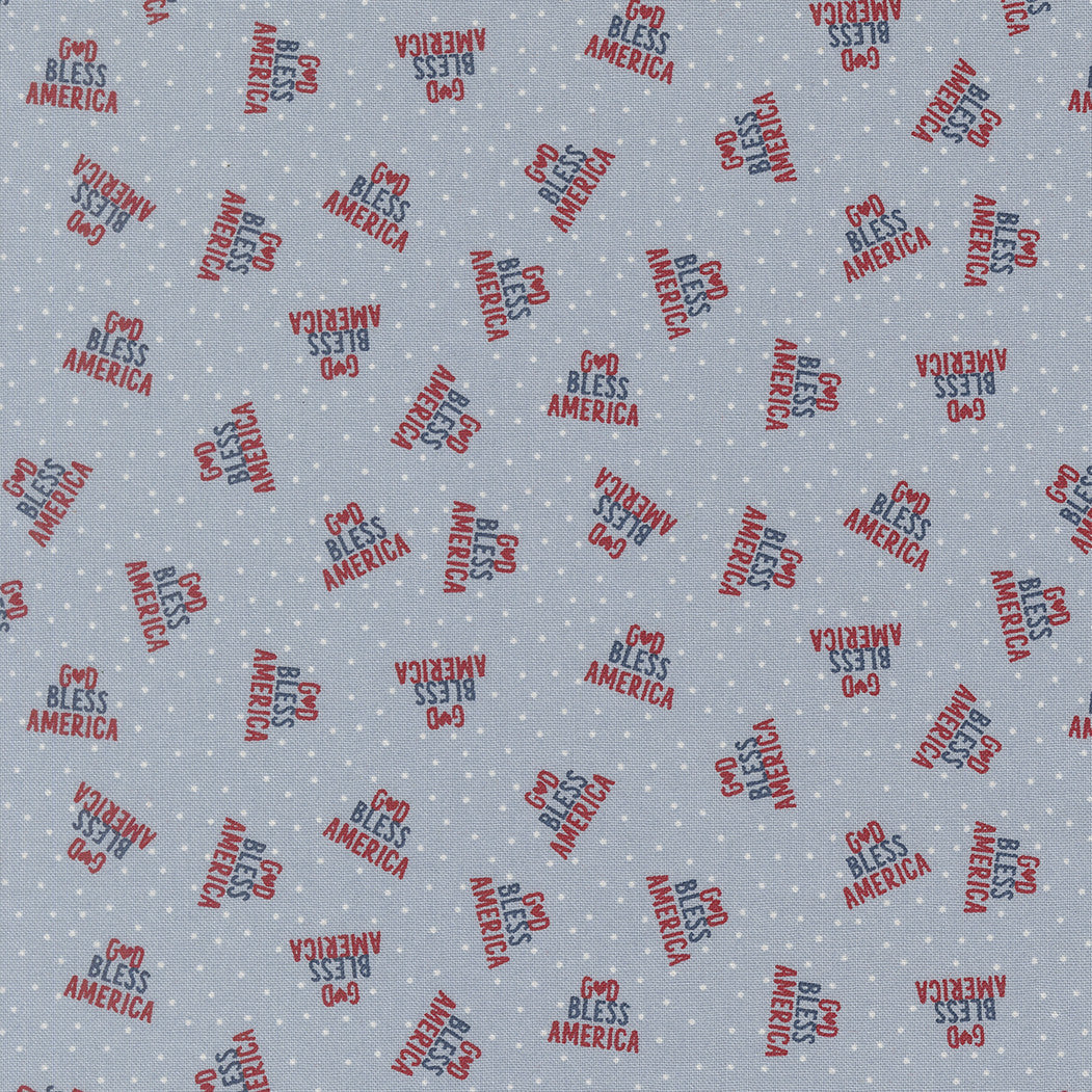 Independence Day God Bless America Splash Yardage by Sweetwater for Moda Fabrics | 55724 22