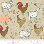 Farmstead Animal Farm Linen Yardage by Stacy Iest Hsu for Moda Fabrics | 20903 12