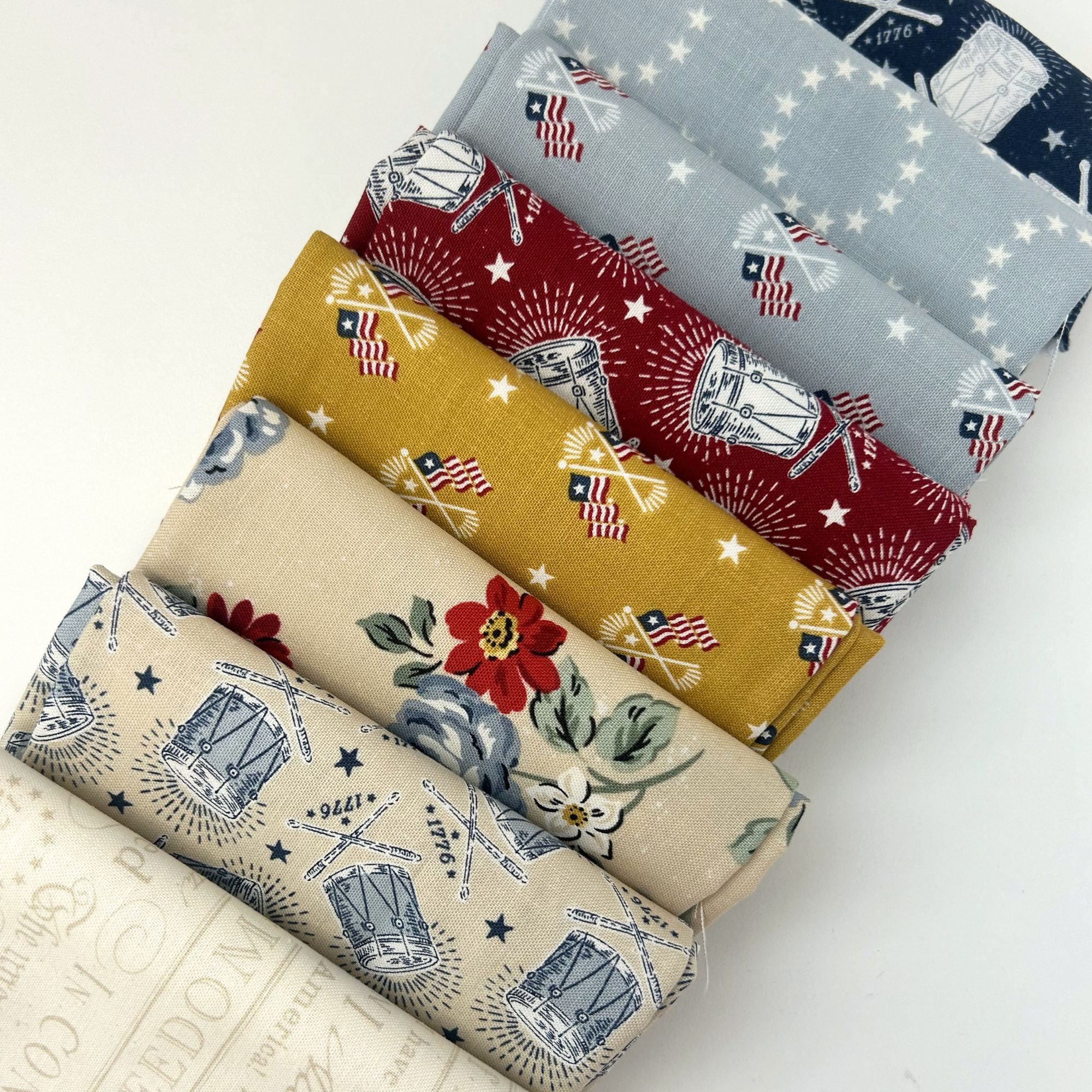 Independence Custom Fat Quarter Bundle by the RBD Designers for Riley Blake Designs | 8 FQs | Curated Bundle