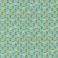 Happy Daze Flower Dot Aqua Yardage by Chloe’s Closet for Moda Fabrics | 33846 18