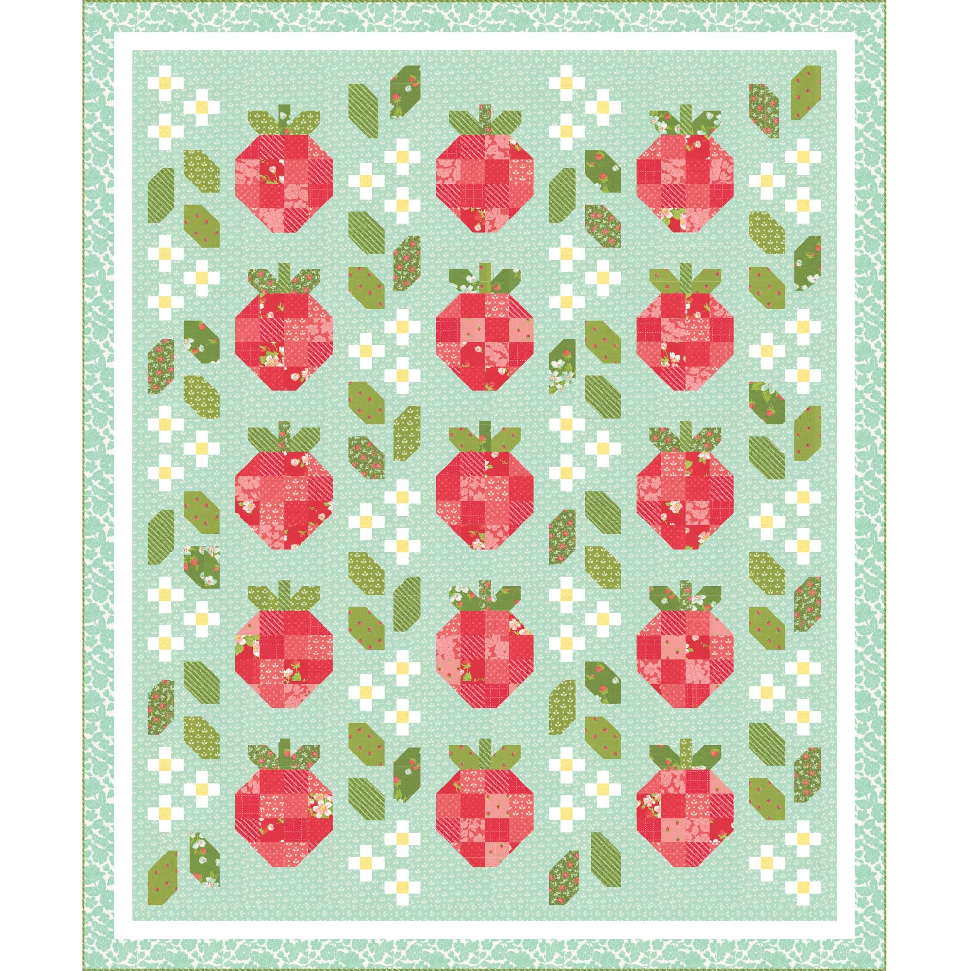 PRESALE Berries Quilt Kit Boxed With Bloomsberry by Camille Roskelley for Moda Fabrics | Quilt Size 66" x 79" | KIT55350