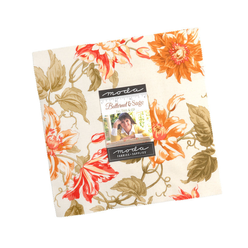 PRESALE Butternut and Sage Layer Cake 10" by Fig Tree & Co for Moda Fabrics | 42 Pieces | 35440LC