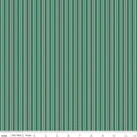 Merry Little Christmas Green Stripes Yardage by My Mind's Eye for Riley Blake Designs |C14847 GREEN