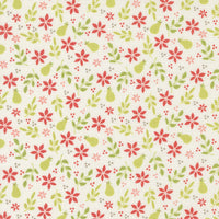 PRESALE Poinsettia and Pear Pear Cloud Yardage by Sherri & Chelsi for Moda Fabrics | 37711 11