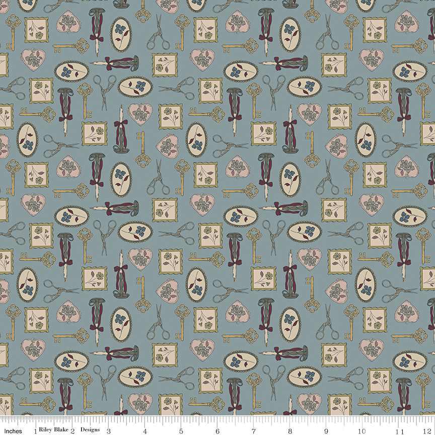 PRESALE Charmed & Treasured Charmed Storm Yardage by Kassidy Grace for Riley Blake Designs | C18161-STORM