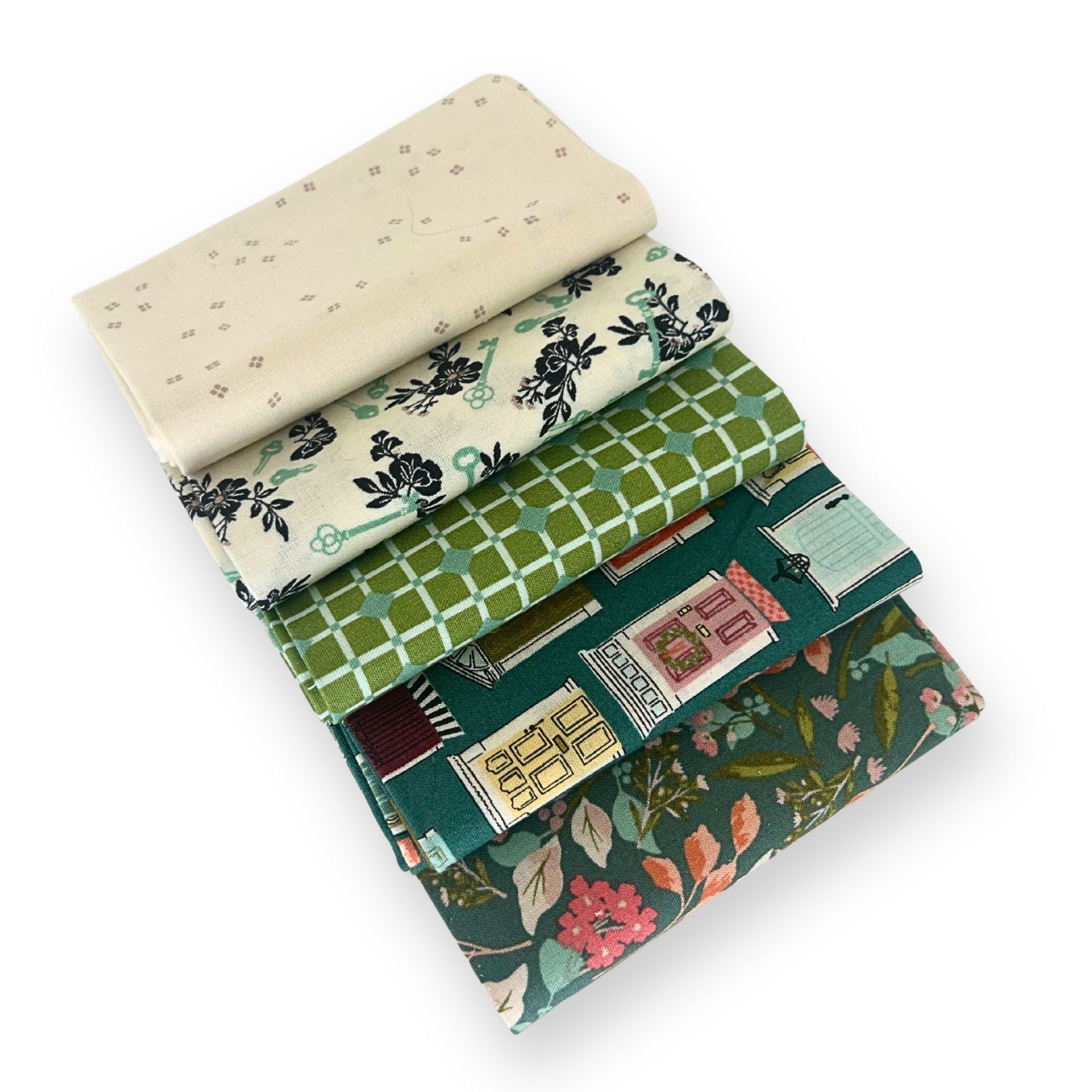 Fat Quarter Bundle | Blossom Lane by Katherine Lenius for Riley Blake Designs| 5 Fat Quarters | Curated Bundle