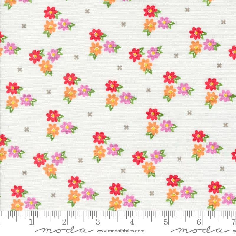 Laguna Sunrise Morning Glory Off White Yardage by Sherri & Chelsi for Moda Fabrics | 37682 11