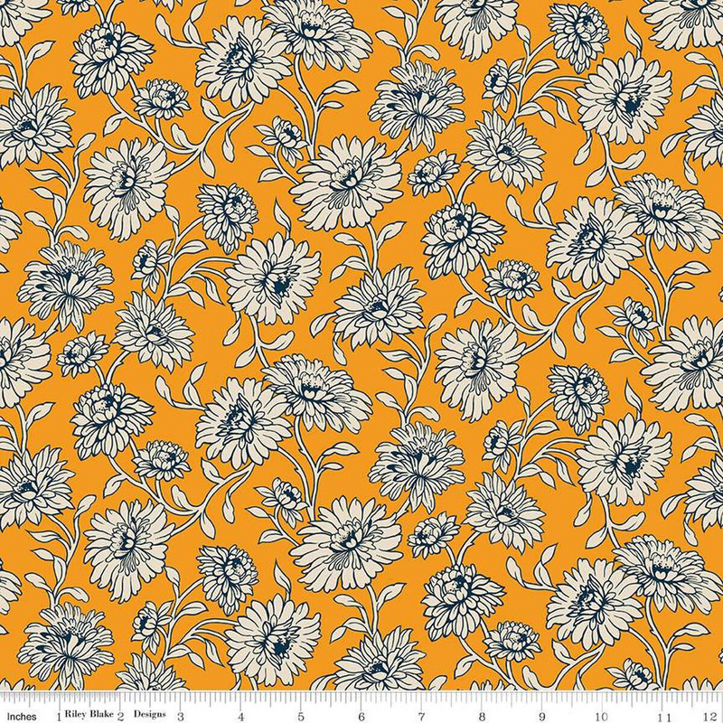 Cheddar at Twilight Main Cheddar by RBD Designers for Riley Blake Designs | C15160-CHEDDAR