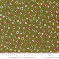 PRESALE Chilly Christmas Flowers Pine Yardage by Sweetwater for Moda Fabrics | 55712 23
