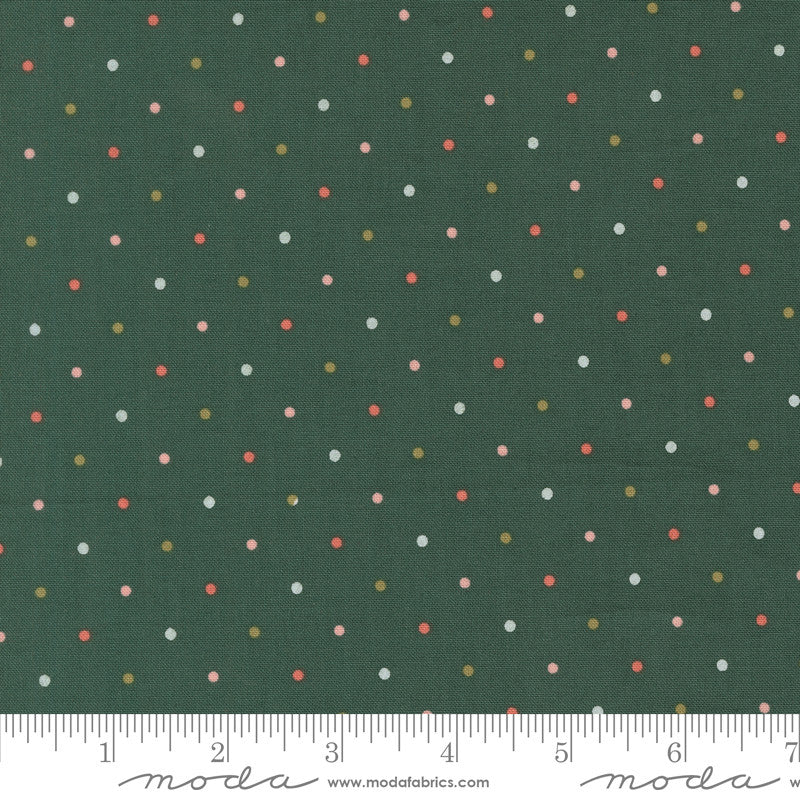 PRESALE Garden Glam Magic Dot Teal Yardage by Lella Boutique for Moda Fabrics | 5230 78