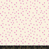 Starry Mini Neon Pink Yardage by Alexia Marcelle Abegg for Ruby Star Society and Moda Fabrics | RS4110 22