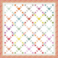 Luminosity Quilt Pattern by Chelsi Stratton of Sherri & Chelsi | Quilt Size 77 1/2" x 77 1/2"  | CSD 162