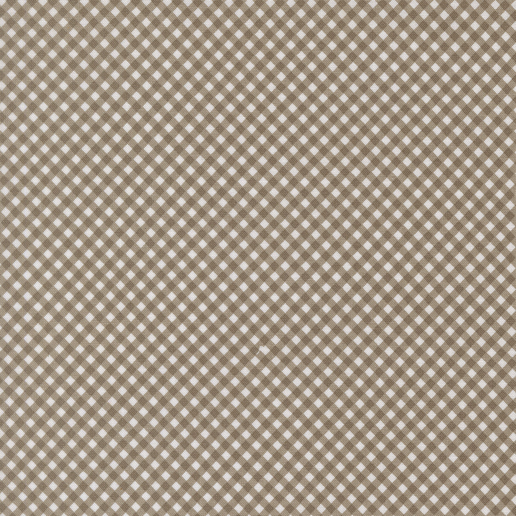 PRESALE Birch and Willow Gingham Stone Yardage by Sherri & Chelsi for Moda Fabrics | 37726 16