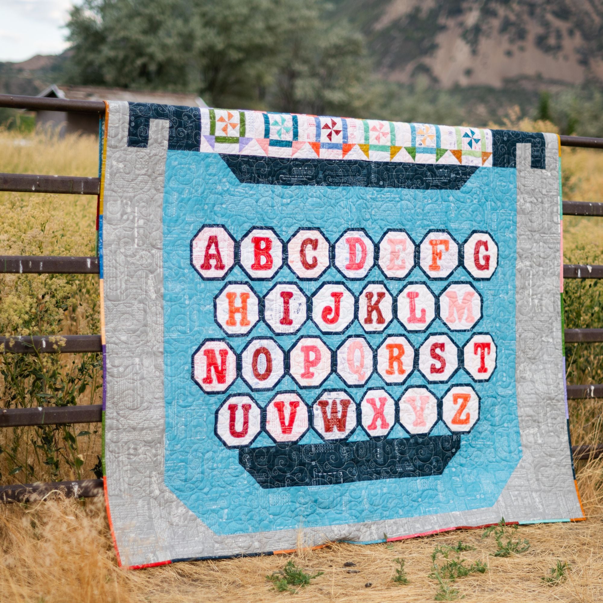 Just My Type Quilt Kit Boxed With TYPE/ography by Lori Holt of Bee in My Bonnet for Riley Blake Designs | KT-16850