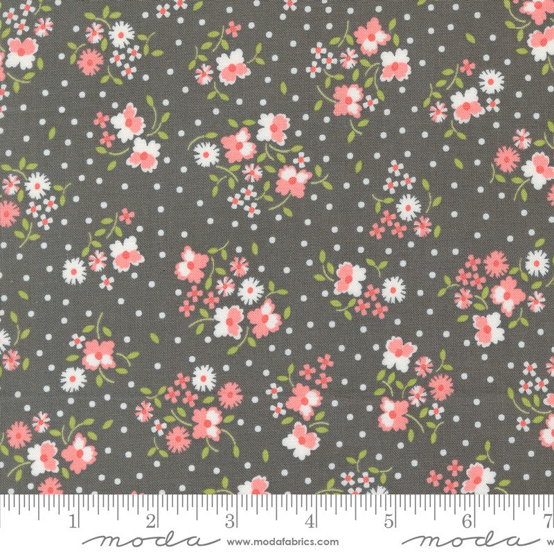 Cali & Co Flower Dot Slate Yardage by Corey Yoder for Moda Fabrics | 29190 24