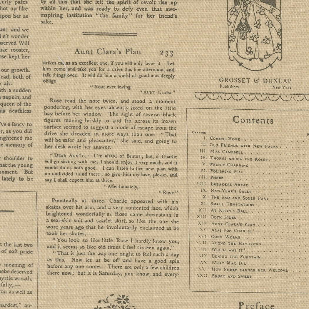 PRESALE True Love Alcott Text Oatmeal Yardage by Lella Boutique for Moda Fabrics | 5263 12