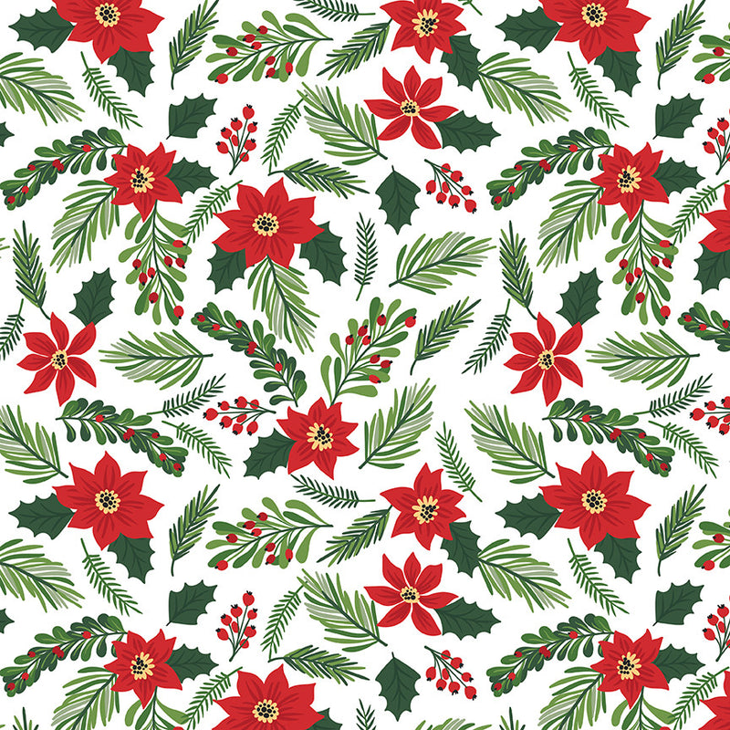 Sale! The Magic of Christmas White Main Yardage by Lori Whitlock for Riley Blake Designs |C13640 WHITE