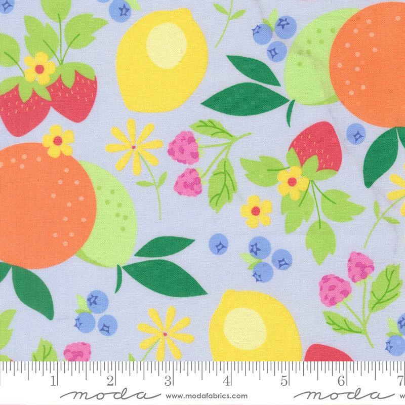 PRESALE Fruit Salad Fruit Light Blue Yardage by Corey Yoder for Moda Fabrics | 29240 22