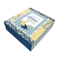 PRESALE Love You to the Moon Blue Panel Flannel Quilt Kit Boxed by Echo Park Paper Co. for Riley Blake Designs | KT-18270