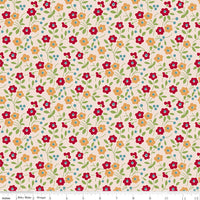 PRESALE Wide Back Farmers Daughter Floral Jazzberry Yardage by Lori Holt of Bee in My Bonnet | 108" Wide Backing | WB17194-JAZZBERRY