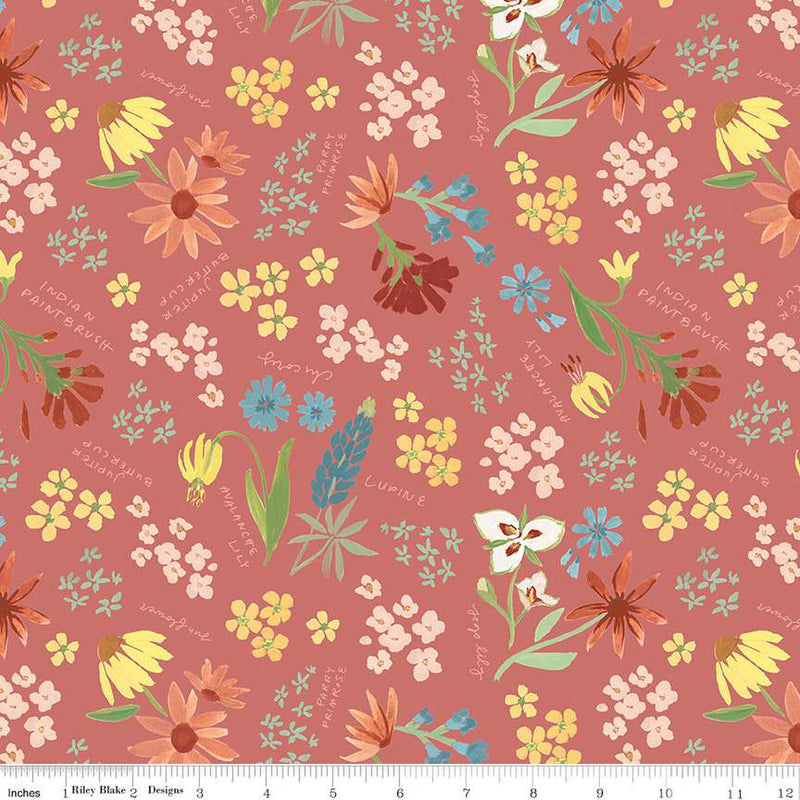 Albion Rose Main Yardage by Amy Smart for Riley Blake Designs | C14590 ROSE