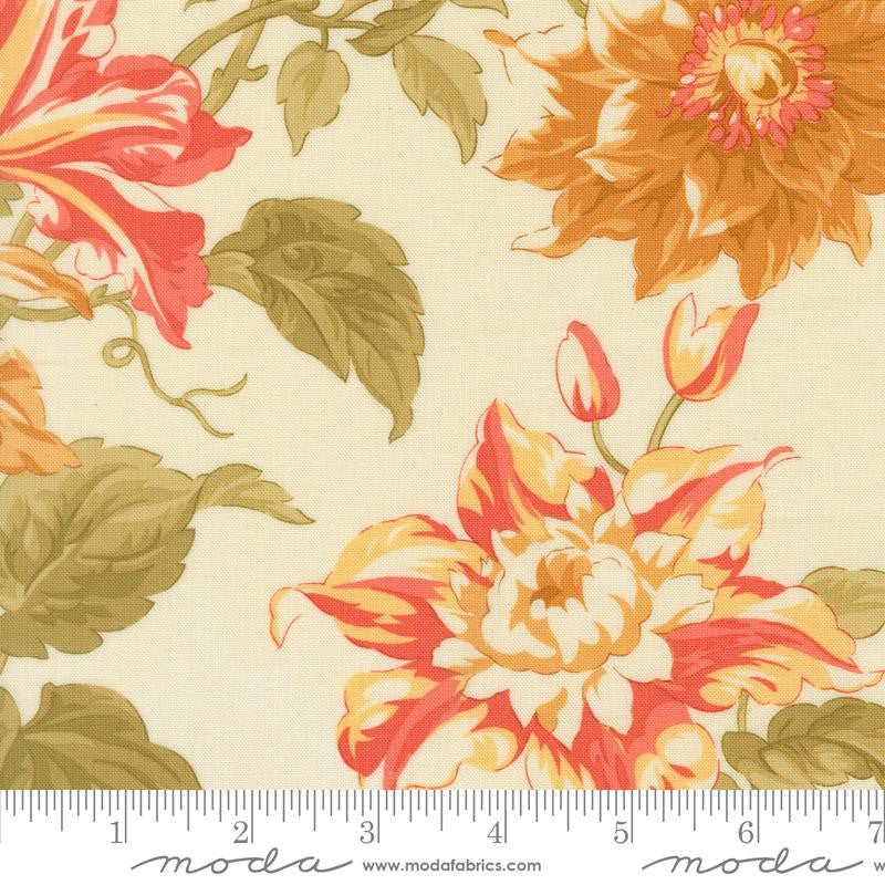 PRESALE Butternut and Sage Harvest Floral Cream Yardage by Fig Tree & Co for Moda Fabrics | 35440 11