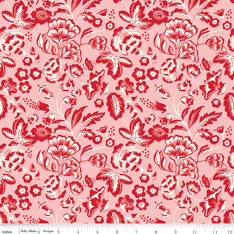 Letters to Cupid Main Pink Yardage by My Mind's Eye for Riley Blake Designs | C16980-PINK