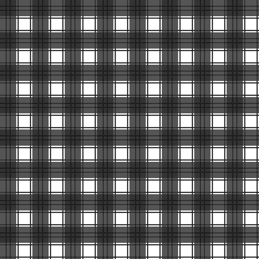 Evergreen Wishes Plaid Black Yardage by Traci Reed for Riley Blake Designs | C17815-BLACK