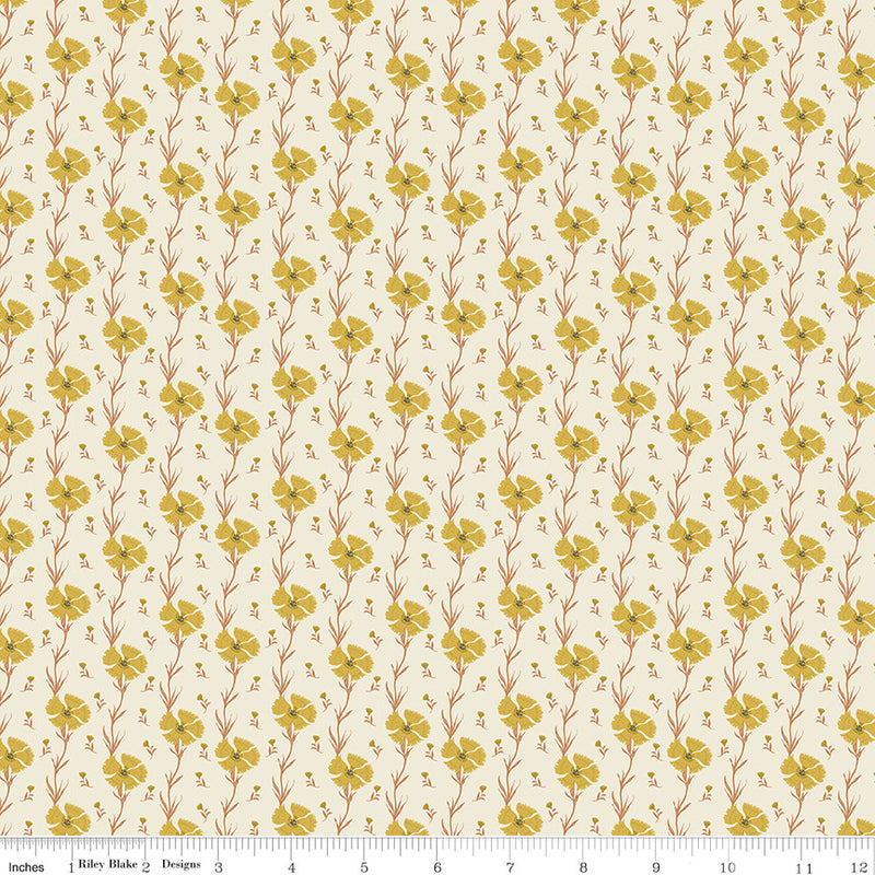 Wanderlust Carnation Cream Yardage by Danelys Sidron for Riley Blake Designs | C15474-CREAM