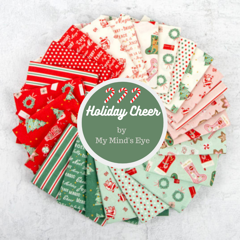 Holiday Cheer Cream Dots Yardage by My Mind's Eye for Riley Blake Designs |C13616 CREAM