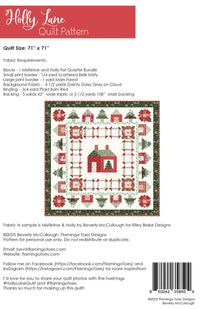 Holly Lane Quilt Pattern by Beverly McCullough for Riley Blake Designs | Mistletoe & Holly | P138-HOLLYLANE
