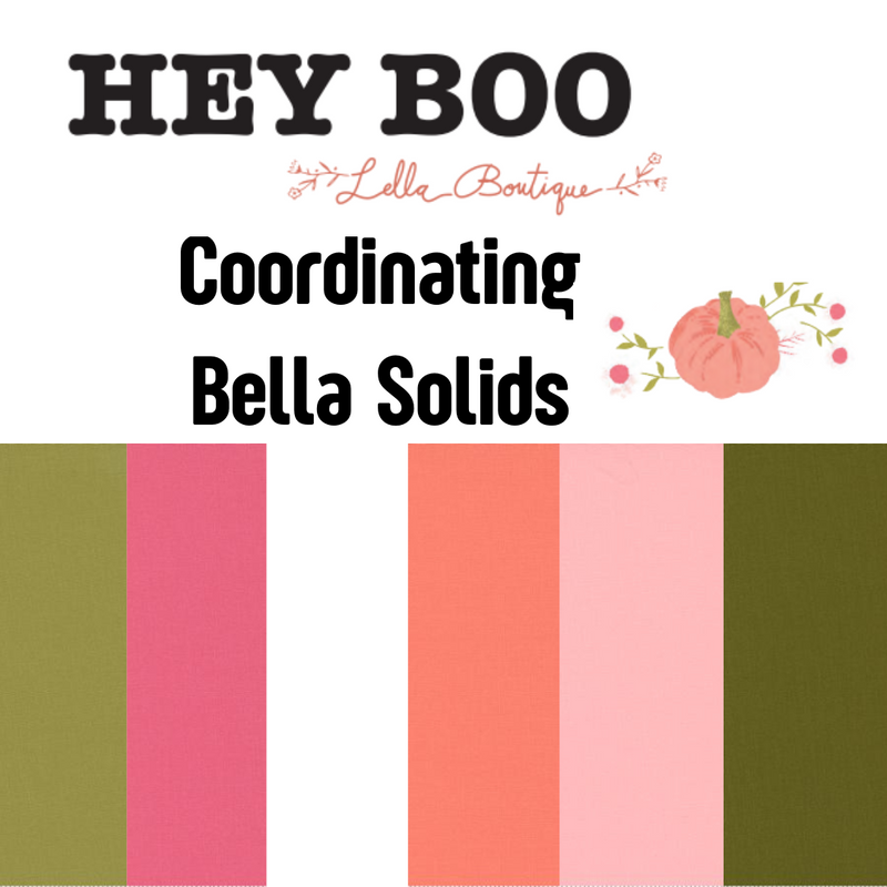 Hey Boo Bella Solid Coordinating Bundles | Lella Boutique for Moda Fabrics |Cut Options Available 6 Fabrics