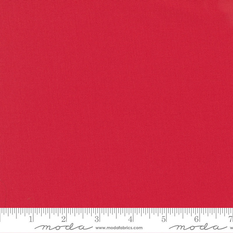 Bella Solids Scarlet Yardage by Moda Fabrics  | Solid Quilting Cotton | 9900 47