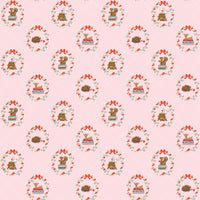 Whimsical Woodland Animals Pink Yardage by Tasha Noel for Riley Blake Designs | C17641-PINK
