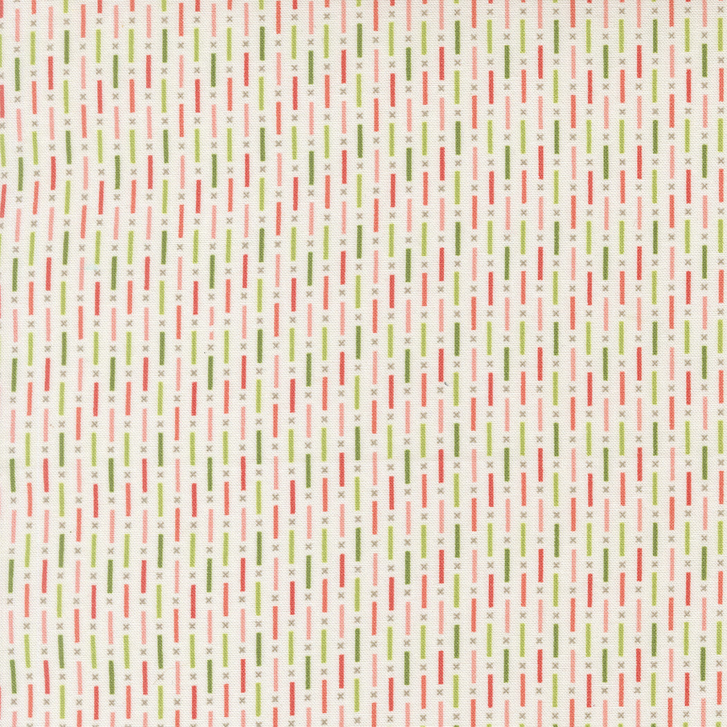 PRESALE Poinsettia and Pear Candy Stripe Cloud Yardage by Sherri & Chelsi for Moda Fabrics | 37715 11