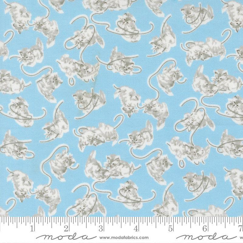 A Cat Named Stitch Georgie Sky Yardage by Camille Roskelley for Moda Fabrics | 55341 12