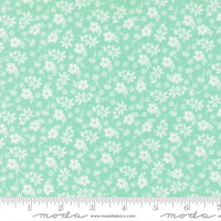 PRESALE Delightfully Yours Blossoms Aqua by Sherri & Chelsi for Moda Fabrics | 37701 17